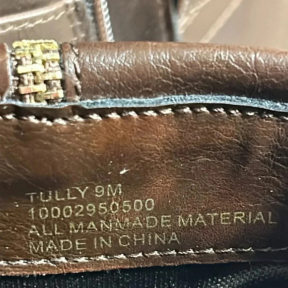 Thalia Sodi ankle booties woman 9M .Brown square heel ,round toe, EC - Picture 15 of 16